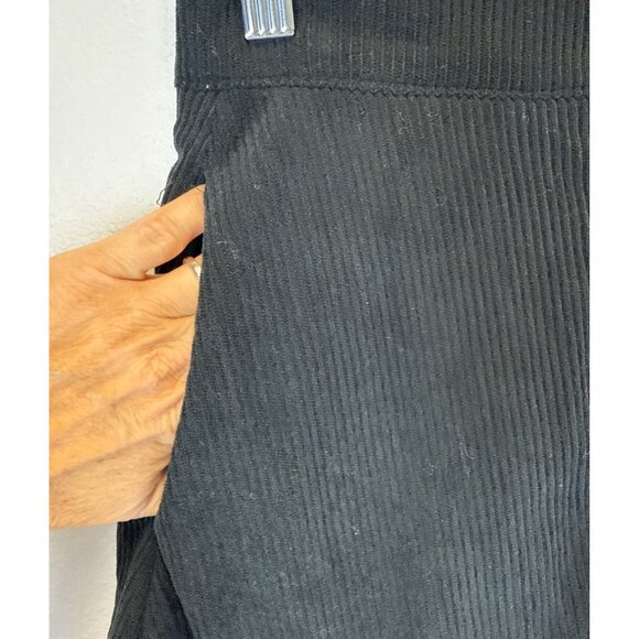 NWT Herbatomia Women's Corduroy Black Button Down Mini Skirt Small Whimsigoth - Picture 3 of 8